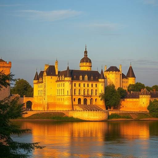 Aper√§u du lieu de tournage: Ch√¢teau d'Amboise, dominant la Loire