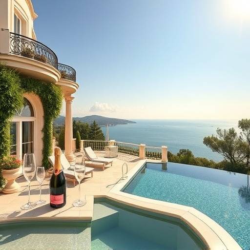 Capture d'écran du projet 'Villa Paradis', une publicité de luxe pour une marque de champagne tournée dans une villa de rêve à Cap Ferrat
