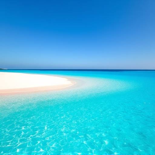 Plage de sable blanc isolée avec des eaux turquoise en Corse